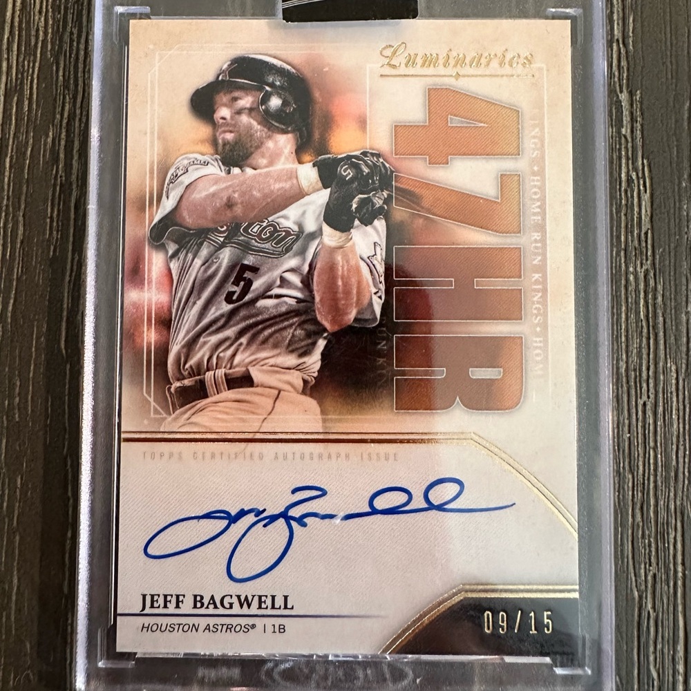 2020 Topps Luminaries Jeff Bagwell Autographed Baseball Card